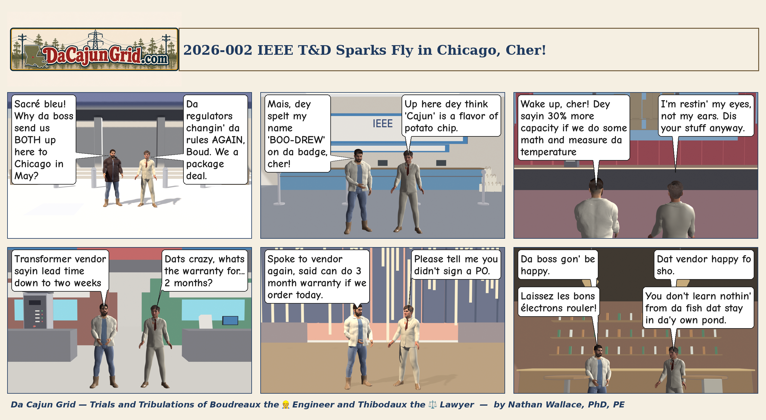 Episode 002 — IEEE T&D Sparks Fly in Chicago, Cher! (English)