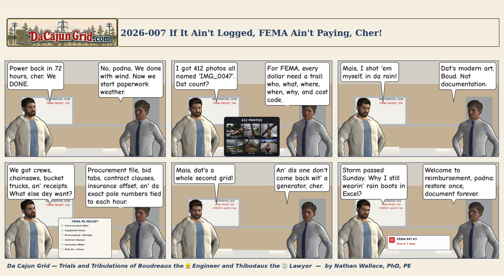 Episode 2026-007 — If It Ain’t Logged, FEMA Ain’t Paying, Cher!
