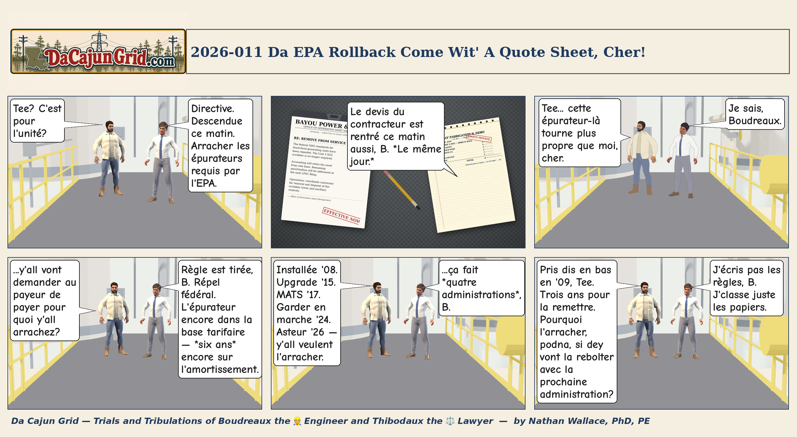 Episode 2026-011 — Da EPA Rollback Come Wit' A Quote Sheet, Cher! (Cajun French)